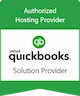 Logo for Authorized Hosting Provider Intuit QuickBooks Solution Provider.